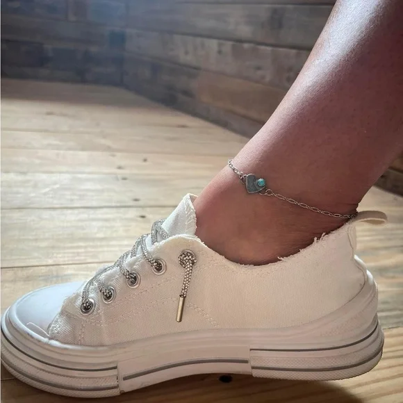 Very G White sneaker silver laces - Picture 4 of 7